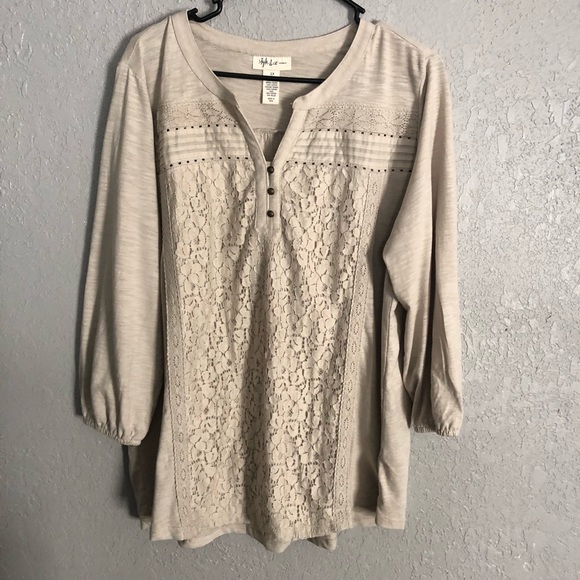 Style & Co. Tops - Style & Co 3/4 top size 1x